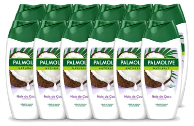 Produktbild von 12 x Palmolive Naturals Duschcreme Kokosnuss - 250 ml - Vorteilspackung - 12 Stücke