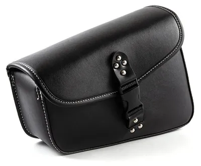 Produktbild von Motorrad Seitentasche Kunstleder Schwarz Werkzeugtasche links 29x22x15 cm