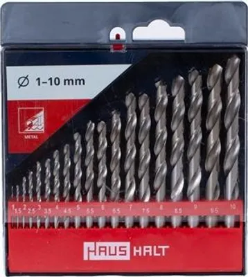 Obrázok produktu pre Haushalt Hss Twist Drill Set 19Pcs White 1-10Mm