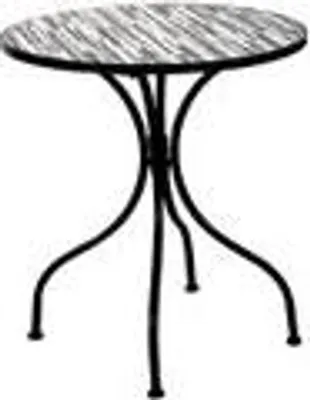 Image de Mosaïque Table de bistrot Table de jardin 60cm aspect pierre