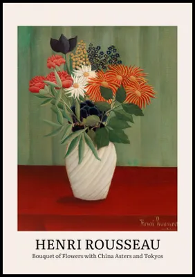 Zdjęcie produktu dla Plakat 70x100cm Design Bouquet of Flowers, Rousseau Vintage do Salonu