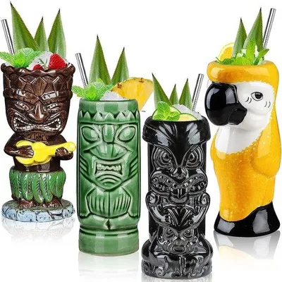Image de Lot de 4 verres à cocktail en céramique