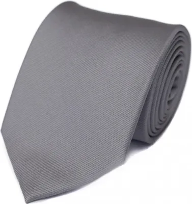 Produktbild von Fabio Farini - 1 Stück einfarbige Herren Schlips - Unicolor Krawatte in 6cm oder 8cm Breite Breit (8cm), Silber perfekt als Geschenk