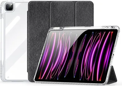 Zdjęcie produktu dla Składane etui DUX DUCIS UNID z uchwytem na rysik do iPad Air 13 (2024) / Pad Pro 12.9 (2018/2020/2021/2022) czarny