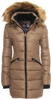 Produktbild von Geographical Norway Damen Steppjacke Winterjacke Abby, Taupe, Größe M