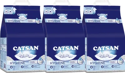 Produktbild von CATSAN® Hygiene Plus Katzenstreu 3 x 18l