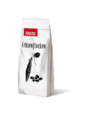 Produktbild von PANTO Erbsenflocken - 25kg Nager, Kaninchen, Wildvogel & Pferde - Rohkomponente für Futtermischung, proteinreich Erbsen