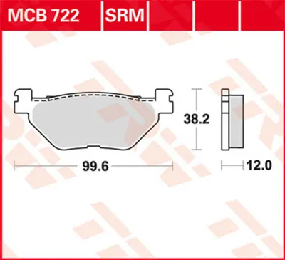 Obrázok produktu pre TRW Bremsbelag Trw Organ. Mcb 722