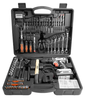 Productafbeelding van Mannesmann gereedschapskoffer, 75-delig, met accuschroefboormachine 20 V, lithium-ion