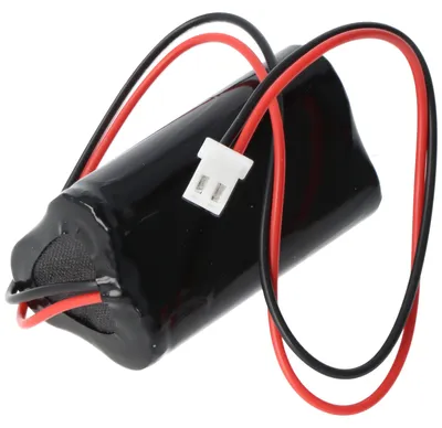 Image de Batterie d'éclairage de 3,6 volts, 900 mAh, avec un câble de 25 cm et un connecteur JST XHP-2, de taille AA
