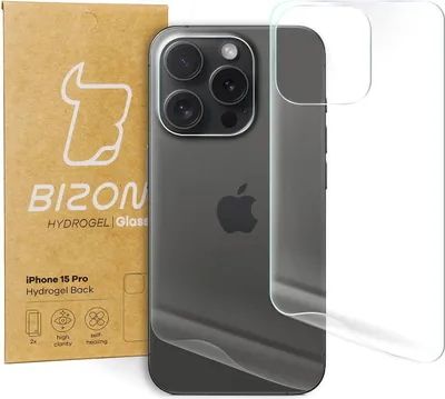 Produktbild von Folia hydrożelowa na tył Bizon Glass Hydrogel Back, iPhone 15 Pro, 2 sztuki