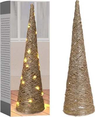 Produktbild von Konformer Weihnachtsbaum mit 40 LED-Lichtern - 78 cm hoch