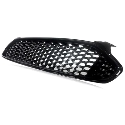 Immagine prodotto di Griglia a nido d'ape nero lucido per il paraurti anteriore - Per Ford Fusion 2013-2017 - Accessori auto