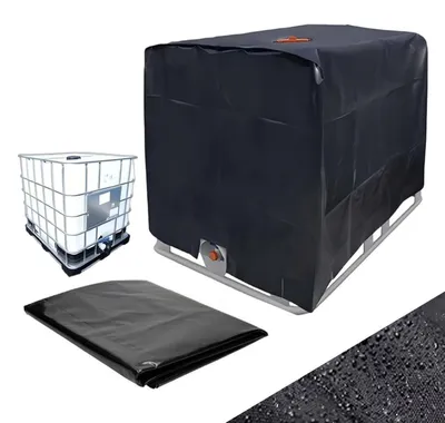 Immagine prodotto di Copertura per serbatoio IBC da 1000 litri, con protezione UV, realizzata in tessuto Oxford 210D, dimensioni 120x100x116 cm