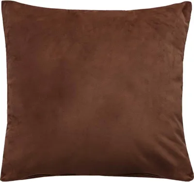 Produktbild von Sofakissen mit Füllung »Milano« HxB 45x45 cm Taupe Dekokissen mit Komfort-Samt-Bezug und Reißverschluß mit Füllkissen Extra Weich Couchkissen, 203572