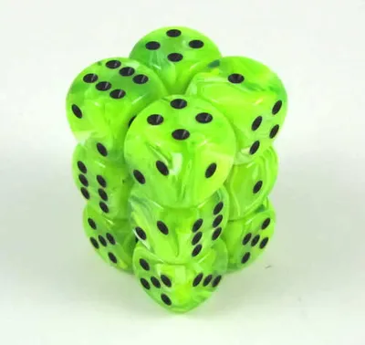 Imagen del producto de Chessex Vortex W6x12, color verde brillante/negro