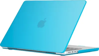 Produktbild von Mobigear Glossy MacBook Pro 16 Zoll (2021-2026) Hardcase Hülle MacBook Case - Blau - Model A2485 / A2780 / A2991 / A3186 / A3428 / A3429