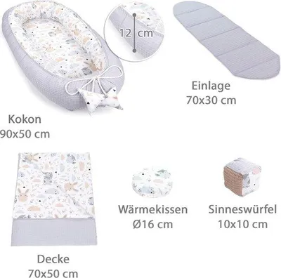 Produktbild von Babynest 100% Baumwolle Allergikerfreundlich Warm