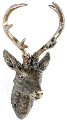 Produktbild von Geweih Hirschgeweih bronze 20x12x30cm Kunststoff 10Ender Hirschkopf