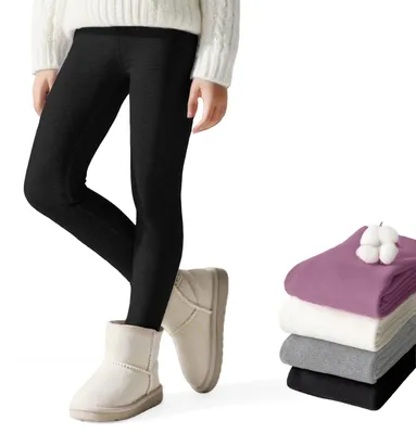 Imagen del producto de Leggings térmicas para niñas - Forradas de polar - Color negro
