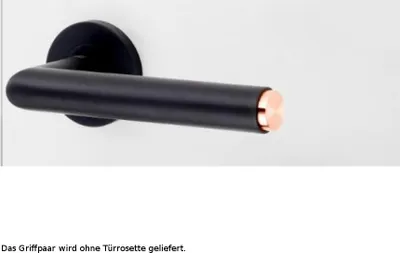 Produktbild von GRIFFWERK Griffpaar LUCIA SELECT-Graphitschwarz-Messing