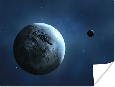 Produktbild von MuchoWow® Poster Eine Illustration eines Planeten 160x120 cm - Foto Plakat