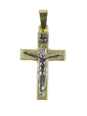 Produktbild von Basic Gold K20 Damen Anhänger Kreuz 14 Karat (585) Gelbgold