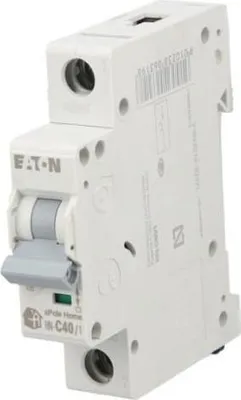 Zdjęcie produktu dla Wyłącznik nadprądowy 1P C 40A 6kA AC xPole Home 194835 Eaton