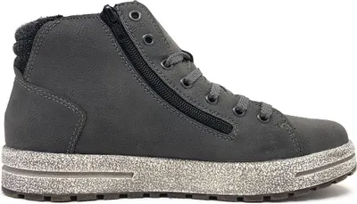 Imagen del producto de Zapatos para hombre Rieker, botas de cordones, color gris, para uso casual