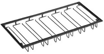 Immagine prodotto di Portabicchieri da appendere - Supporto per bicchieri - 6 binari - per 12–18 bicchieri - 60 x 22,5 cm - Nero