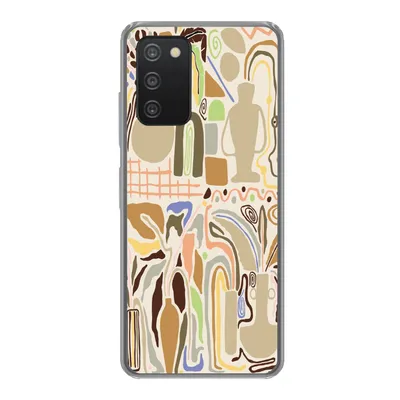 Produktbild von MuchoWow® Handyhülle Schutzhülle Hülle für Samsung galaxy a73 Blume - Abstrakt - Vase - Blumentopf Silikon Softcase Handy Hülle - Handyhülle