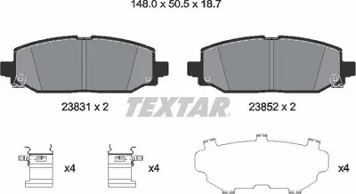 Obrázok produktu pre Jeep Wrangler 2,0 T-Gdi/2,2 Brzdové Doštičky 17-