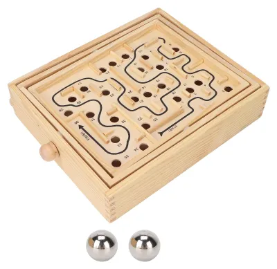Produktbild von Holzpuzzle-Labyrinth-Spielzeug, frühkindliches Lernspielzeug, Partygeschenk für Jungen und Mädchen