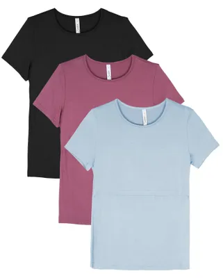 Produktbild von Sosolism 3er-Set Stillshirts Damen Sommer Kurzarm XL