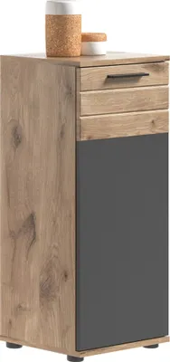 Produktbild von Meublorama XX-X12B8701, Grau, 1 Tür(en), 1 Regale, 340 mm, 370 mm, 870 mm
