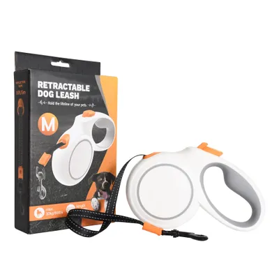 Produktbild von Tekoo Rollleine Hundeleine 5m Gurtband, Reflektierend & Ausziehbar, Größe M
