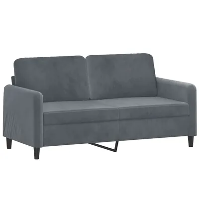 Produktbild von vidaXL 2-Sitzer-Sofa Dunkelgrau 140 cm Samt