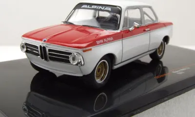 Produktbild von Ixo Models CLC481 BMW Alpina 2002 Tii 1972 weiß rot 1:43