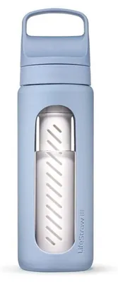 Produktbild von LifeStraw Go Glass 600ml (icelandic blue) Wasserfilterflasche