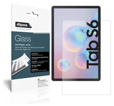 Produktbild von 1x Schutzfolie für Samsung Galaxy Tab S6 matt - Anti-Shock 9H Folie dipos Glass Kunststoffglas