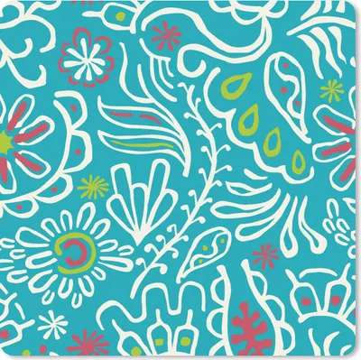 Produktbild von MuchoWow® Mauspad Mousepad Blumen - Blätter - Tropisch - Design 30x30 cm - Mousepads - Maus Mat - Pad - Mausunterlage - Gaming