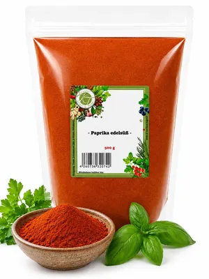 Produktbild von KT 500 g Paprika edelsüß Paprika Pulver gemahlen mild - 1A Qualität