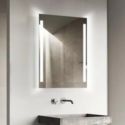 Produktbild von LED Badspiegel 80×60 cm, Aluminiumrahmen, Lichtfarbe neutralweiß, IP24