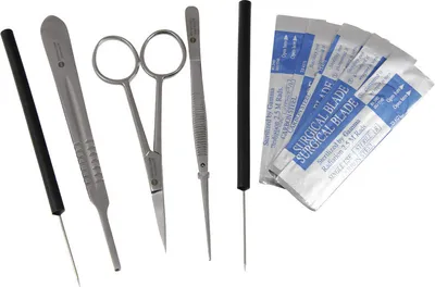 Produktbild von Omegon Mikroskopier-Besteck, 7-teilig