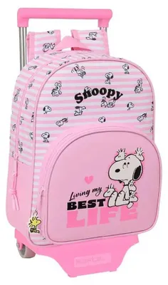Produktbild von Safta Snoopy 10l Rucksack Mit Rollen Rosa Kinder Rosa One Size