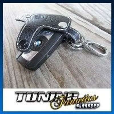 Produktbild von Schlüsseltasche Schlüsseletui Klappschlüssel Schlüssel LEDER weiß #2 für BMW