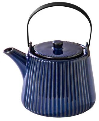 Obrázok produktu pre Čajník z porcelánu, objem 1000 ml, s sitkom, tmavomodrej farby