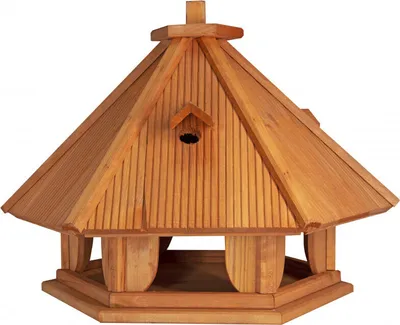 Produktbild von 4iQ Massivholz-Vogelfutterhaus RUDZIK V 44,5x38x46,3 cm