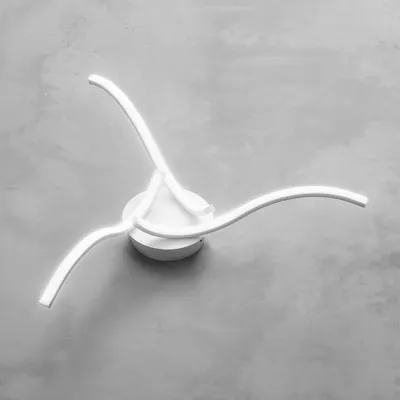 Immagine prodotto di Plafoniera Moderna Tessa Alluminio E Silicone Bianco Led 23W 3K