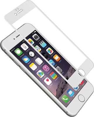 Immagine prodotto di CYGNETT 9H, protezione dello schermo con cornice in silicone, iPhone 6, trasparente, bianco